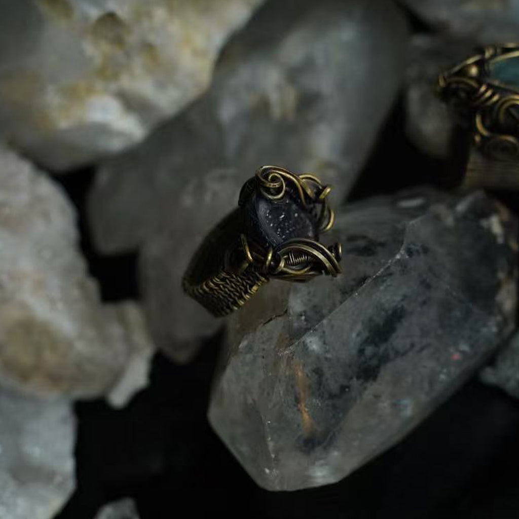 The Hollow Light Geode Ring