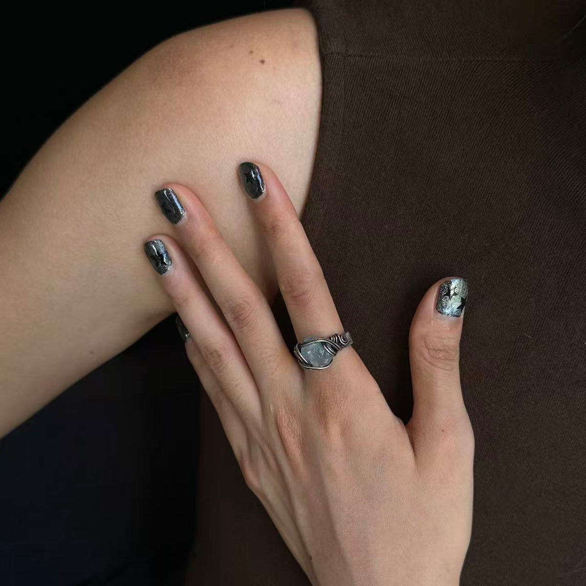 OOAK-The Pale Tide Aquamarine Ring